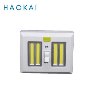 Four cobs Led fancy modern light switches, automatic timer home wall battery operated led wireless light switch